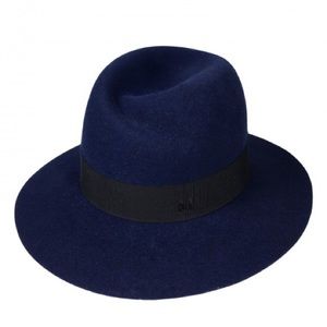Virginie grosgrain-trimmed wool-felt fedora